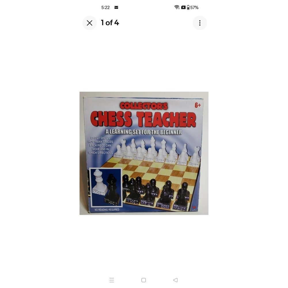 NIB Cardinal Collector's Chess‎ Teacher Learning Set For Beginners 6+ Sealed